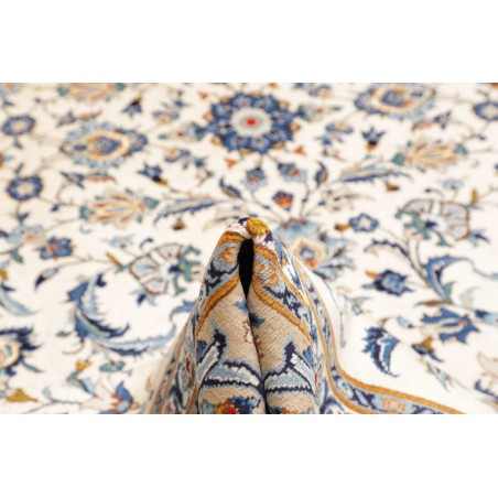 Tappeto Kashan Persia beige grigio 306x430