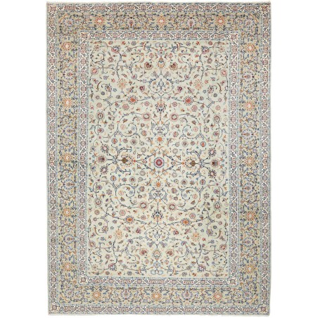 Tappeto Kashan Persia beige bianco 260x370