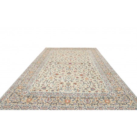 Tappeto Kashan Persia beige bianco 260x370