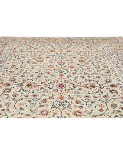 Tappeto Kashan Persia beige bianco 260x370