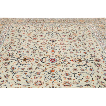 Tappeto Kashan Persia beige bianco 260x370