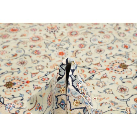 Tappeto Kashan Persia beige bianco 260x370