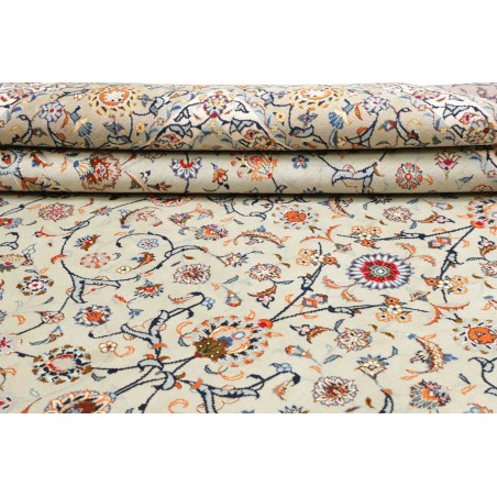 Tappeto Kashan Persia beige bianco 260x370