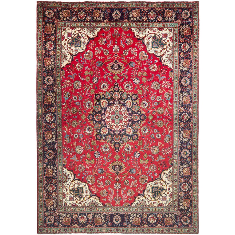 Tappeto Tabriz Persia marrone grigio 250x362