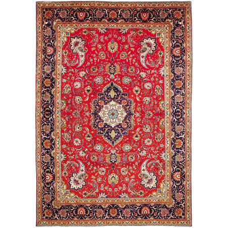 Tappeto Tabriz Persia marrone giallo 248x360