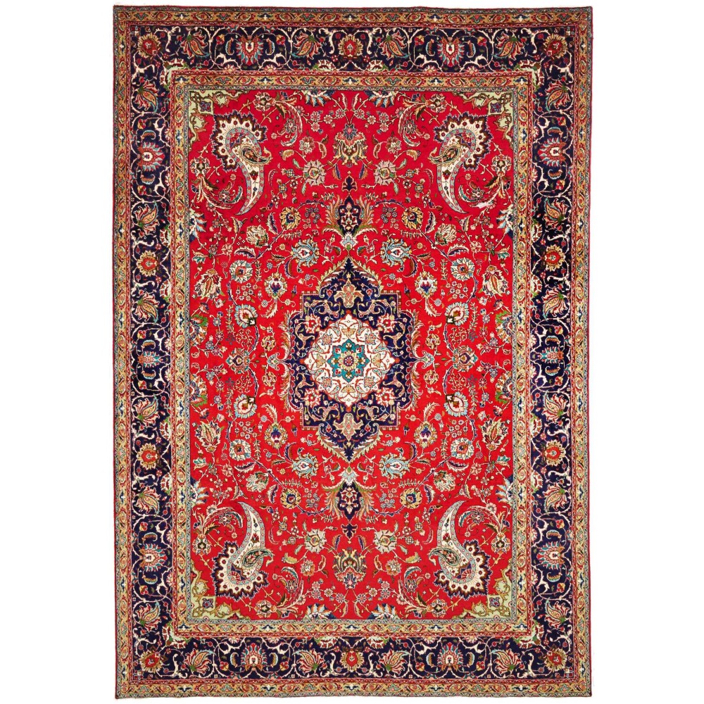 Tappeto Tabriz Persia marrone grigio 247x363