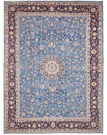 Tappeto Kashan Persia beige grigio 296x395