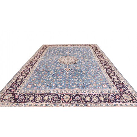 Tappeto Kashan Persia beige grigio 296x395