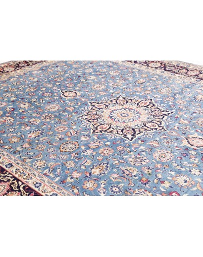 Tappeto Kashan Persia beige grigio 296x395