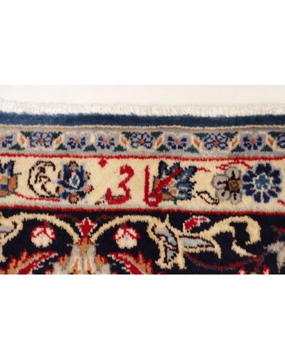 Tappeto Kashan Persia beige grigio 296x395