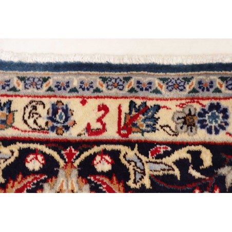 Tappeto Kashan Persia beige grigio 296x395