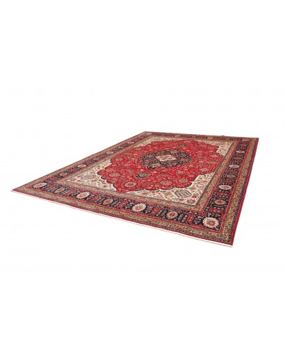 Tappeto Tabriz Persia marrone blu 298x385