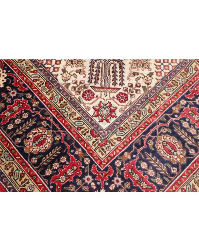 Tappeto Tabriz Persia marrone blu 298x385