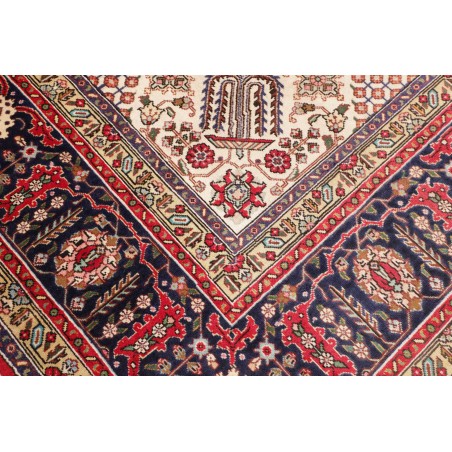 Tappeto Tabriz Persia marrone blu 298x385