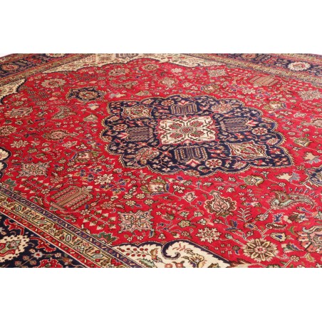 Tappeto Tabriz Persia marrone blu 298x385