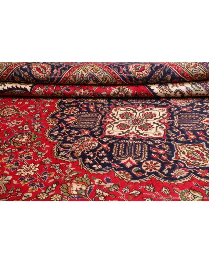 Tappeto Tabriz Persia marrone blu 298x385