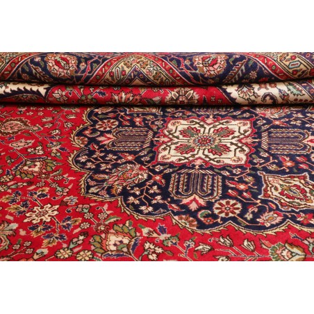 Tappeto Tabriz Persia marrone blu 298x385