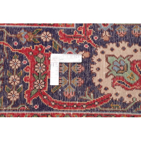 Tappeto Tabriz Persia marrone blu 298x385