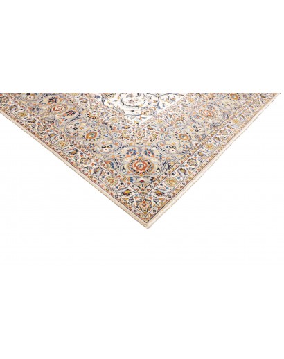 Tappeto Kashan Persia bianco grigio 308x430