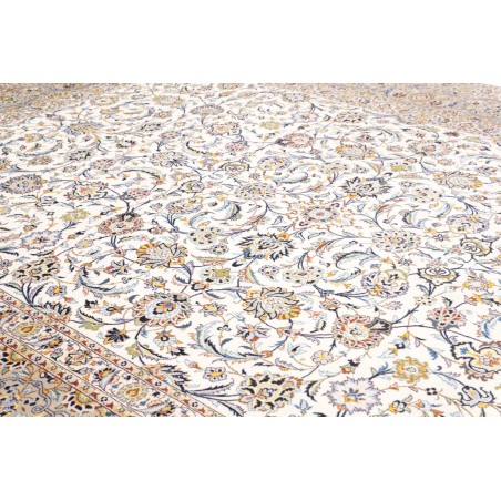 Tappeto Kashan Persia bianco grigio 308x430