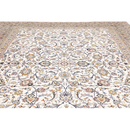 Tappeto Kashan Persia bianco grigio 308x430