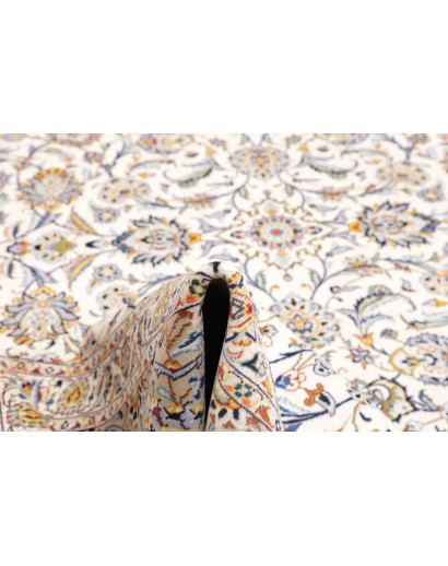 Tappeto Kashan Persia bianco grigio 308x430