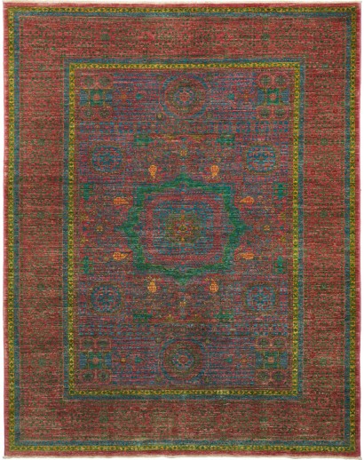 Tappeto Mamlouk Pakistan verde marrone 178x231