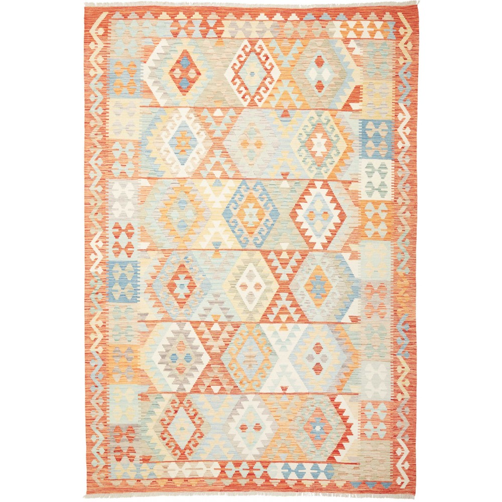 Tappeto Kilim Afghanistan giallo 197x290