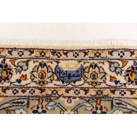 Tappeto Kashan Persia bianco grigio 308x430