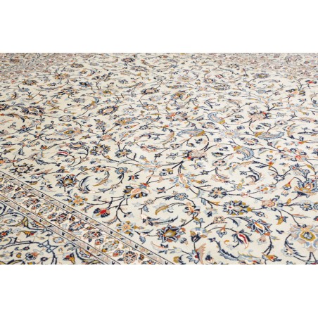 Tappeto Kashan Persia bianco grigio 310x442