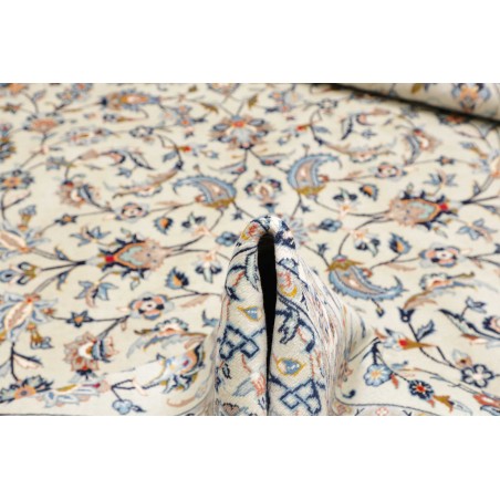 Tappeto Kashan Persia bianco grigio 310x442