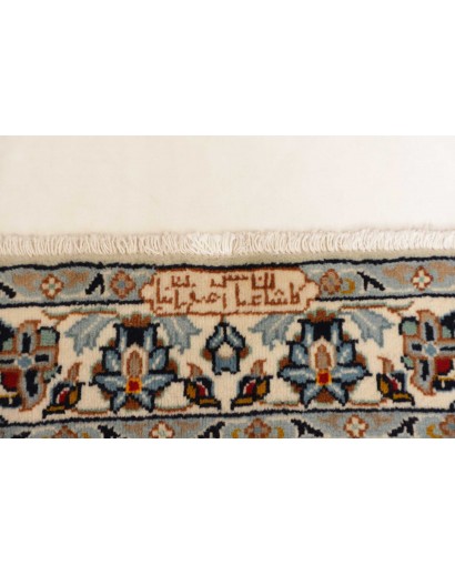 Tappeto Kashan Persia bianco grigio 310x442