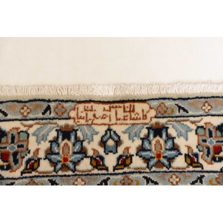 Tappeto Kashan Persia bianco grigio 310x442