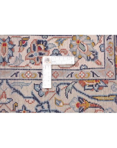 Tappeto Kashan Persia bianco grigio 310x442