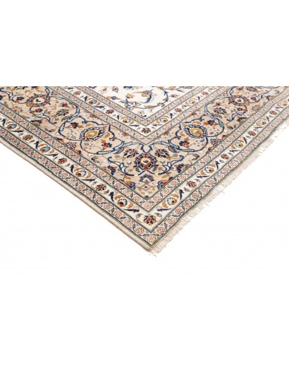 Tappeto Kashan Persia bianco marrone 290x405