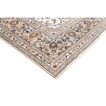 Tappeto Kashan Persia bianco marrone 290x405