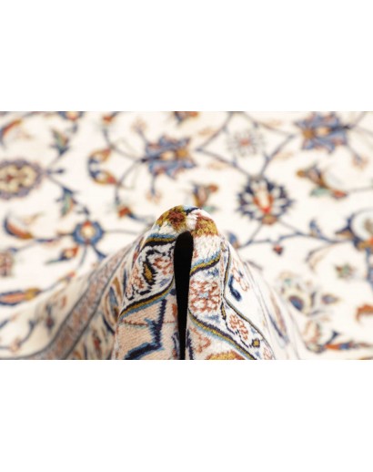 Tappeto Kashan Persia bianco marrone 290x405