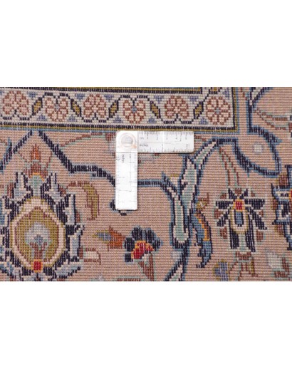 Tappeto Kashan Persia bianco marrone 290x405