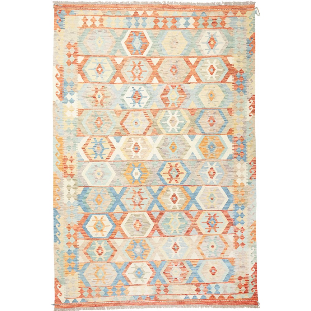 Tappeto Kilim Afghanistan bianco 197x293