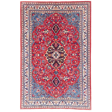 Tappeto Sarough Persia bianco rosso 105x160