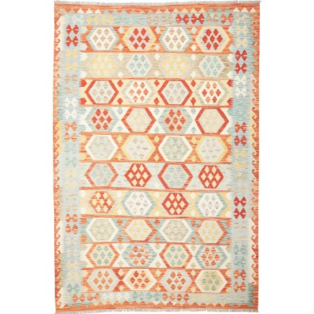 Tappeto Kilim Afghanistan bianco 197x291