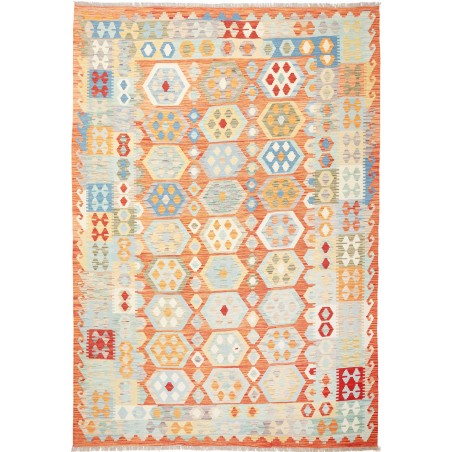 Tappeto Kilim Afghanistan bianco 205x298