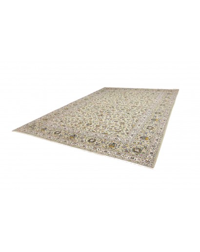 Tappeto Kashan Persia beige bianco 310x412