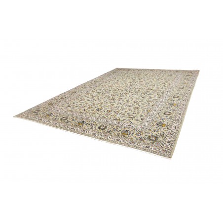Tappeto Kashan Persia beige bianco 310x412