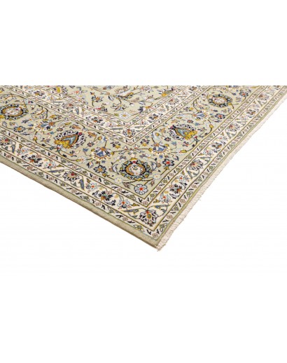 Tappeto Kashan Persia beige bianco 310x412