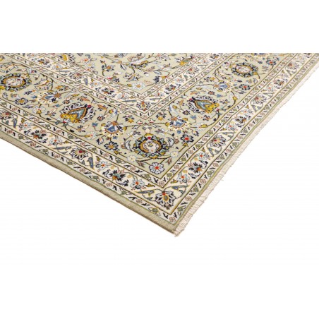 Tappeto Kashan Persia beige bianco 310x412