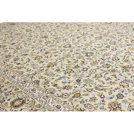 Tappeto Kashan Persia beige bianco 310x412