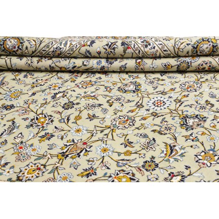 Tappeto Kashan Persia beige bianco 310x412