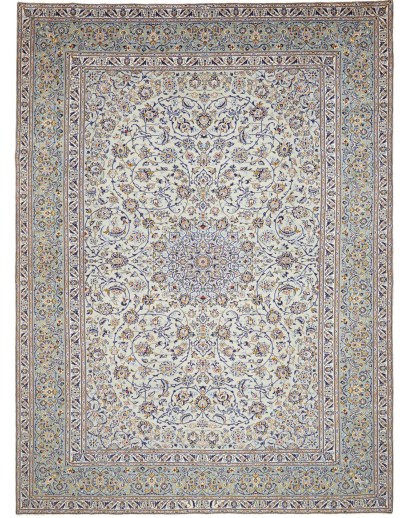 Tappeto Kashan Persia beige azzurro 300x410