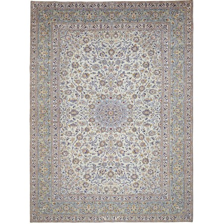 Tappeto Kashan Persia beige azzurro 300x410